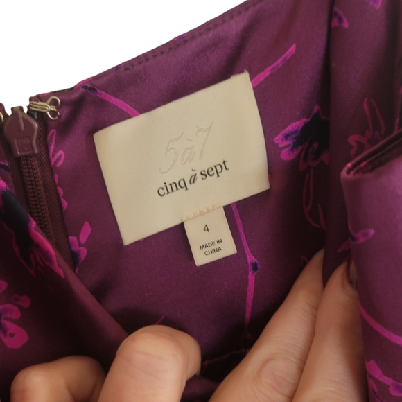 Cinq A Sept Lara Silk Midi Dress - Picture 7 of 8